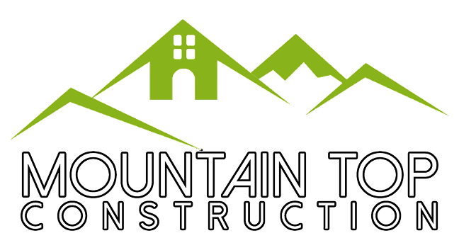 Green house logo with mountain peaks.